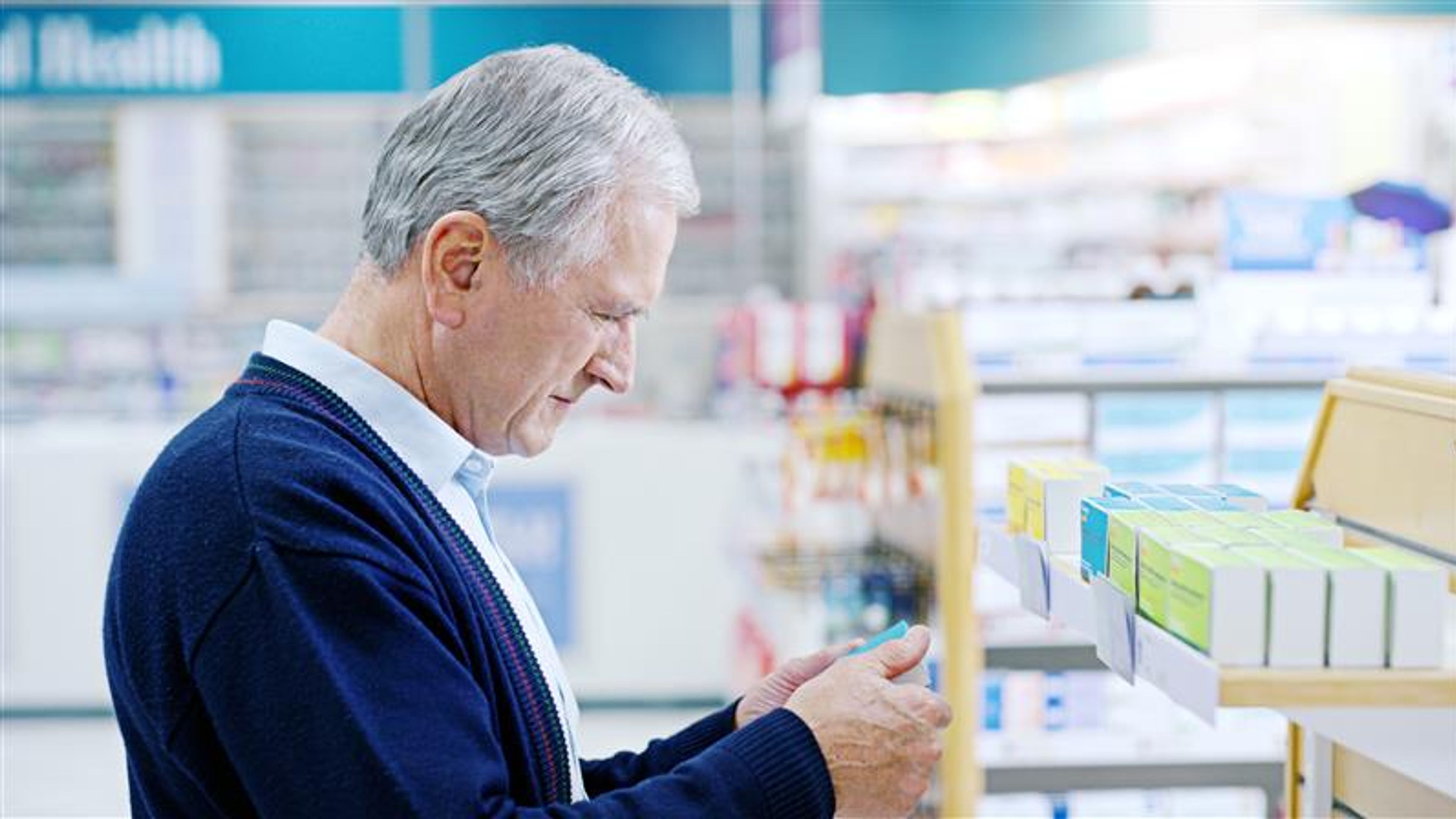 Old man at the drug store 