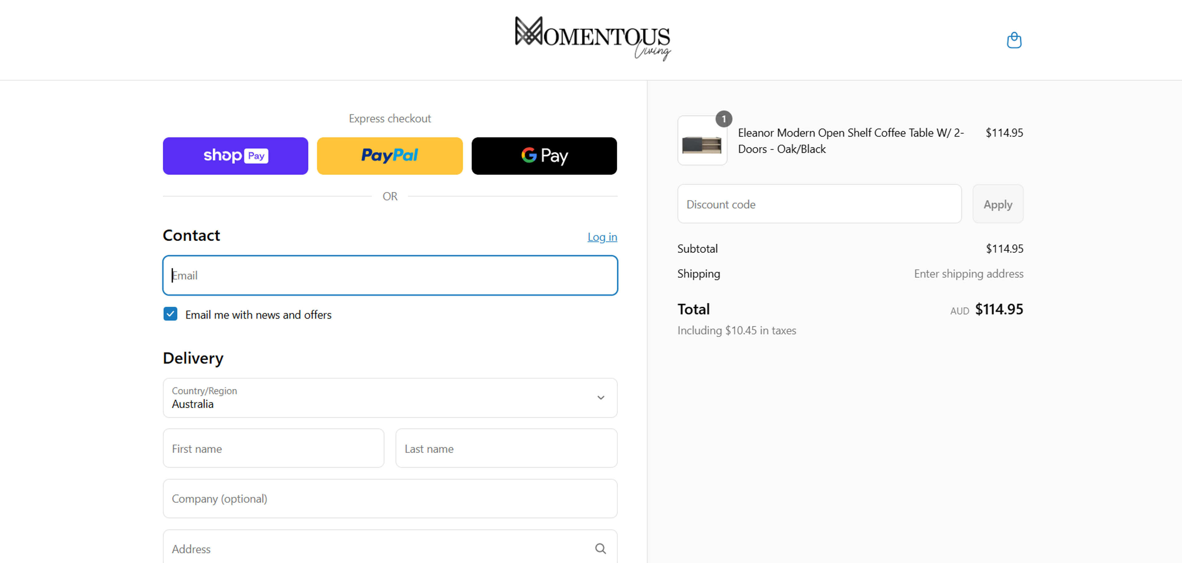 How to Use Coupon for Momentous Living.