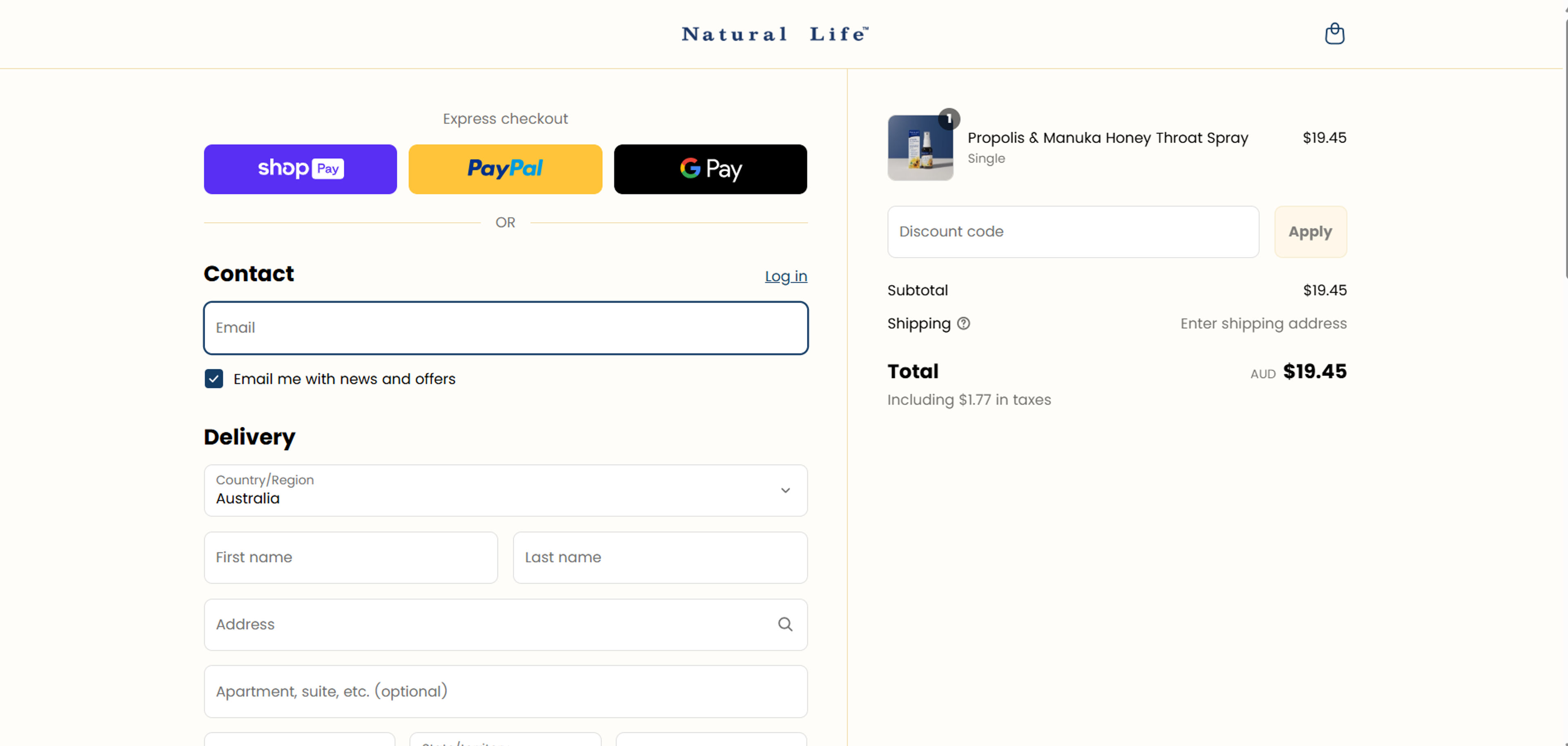 How to use coupon for Natural Life