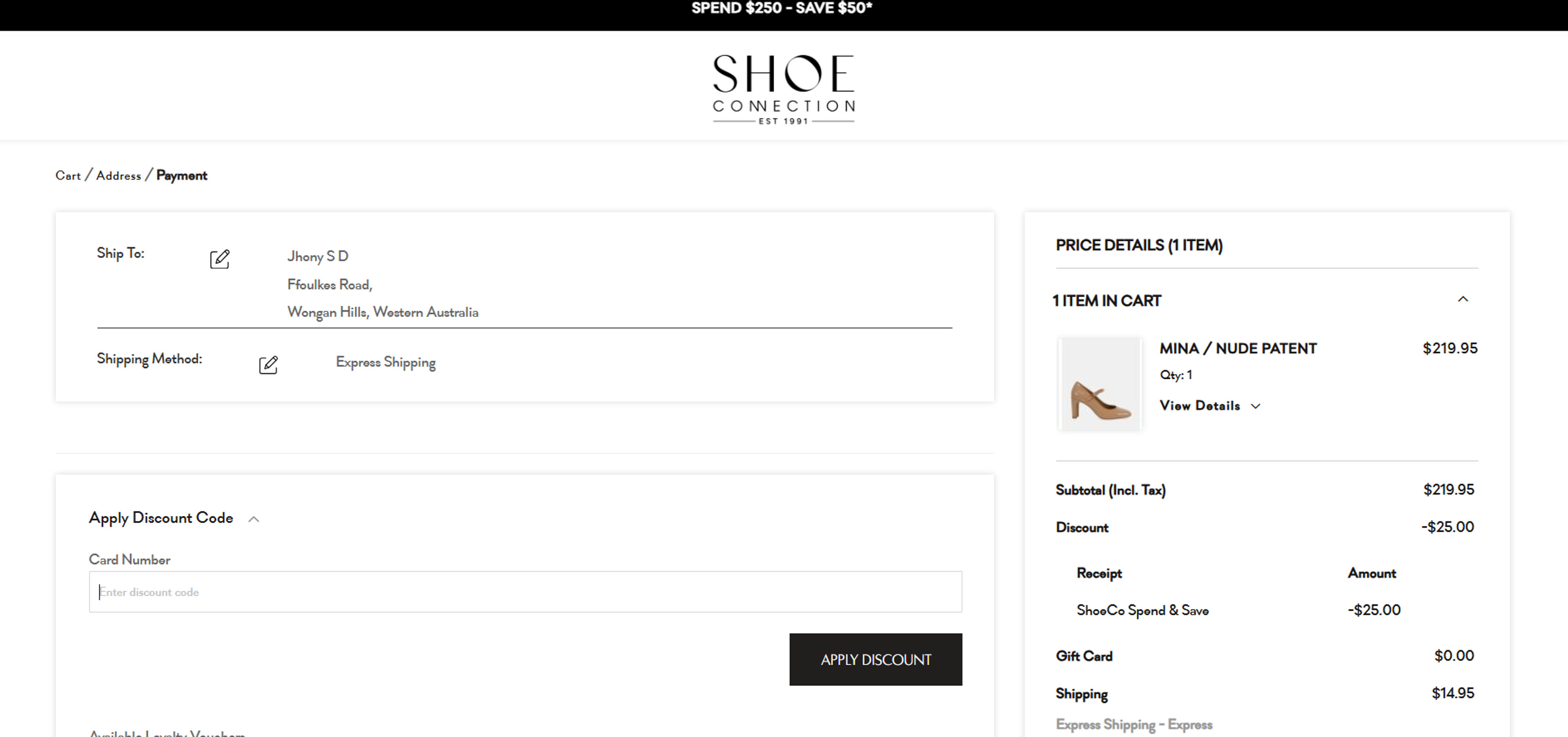 How to use coupon for Shoe Connection