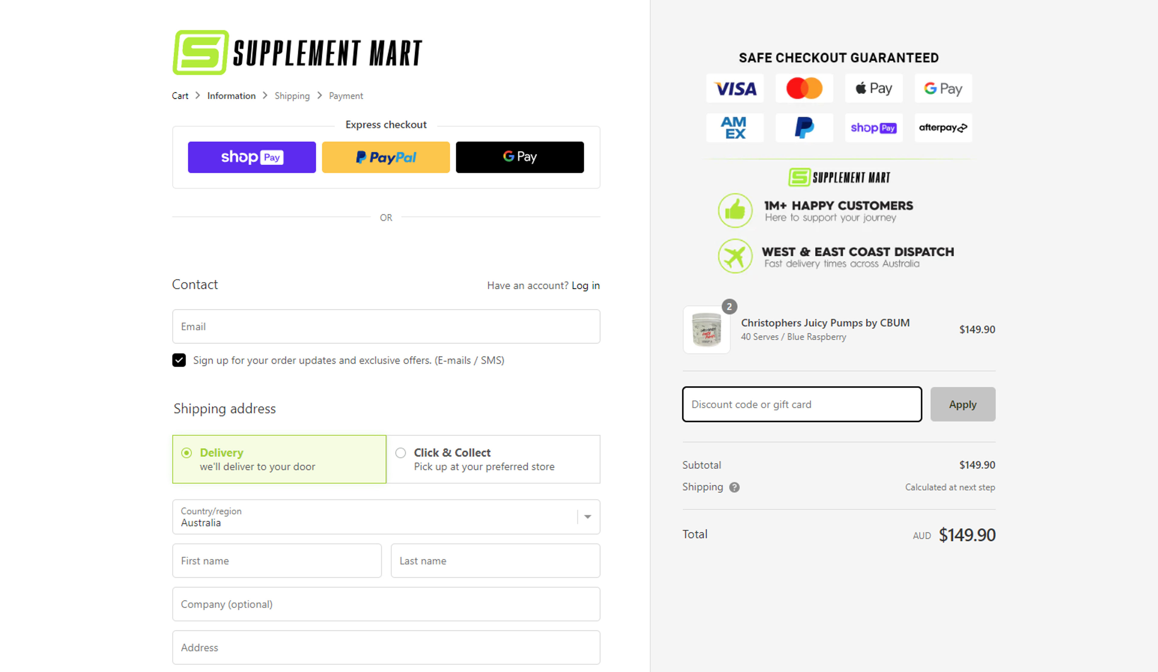 How to use coupon for SupplimentMart