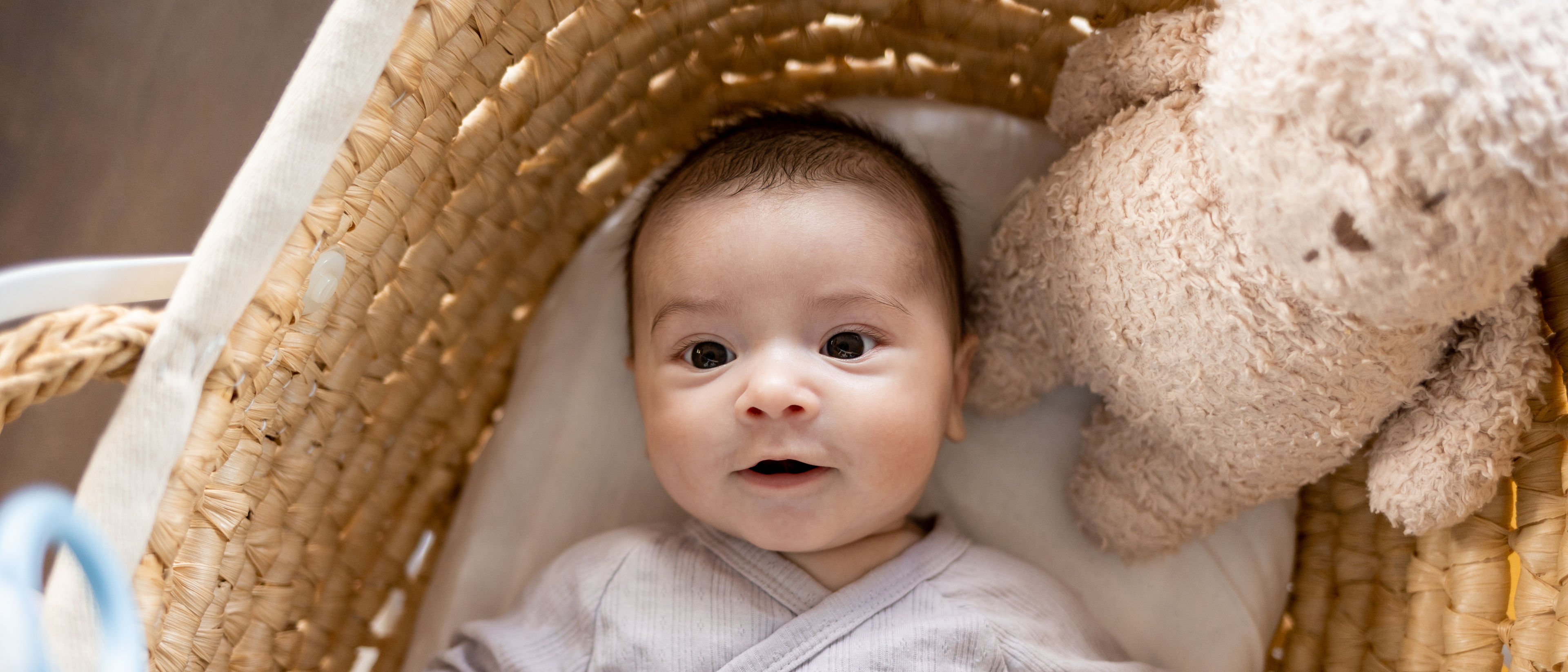 Baby in a cradle