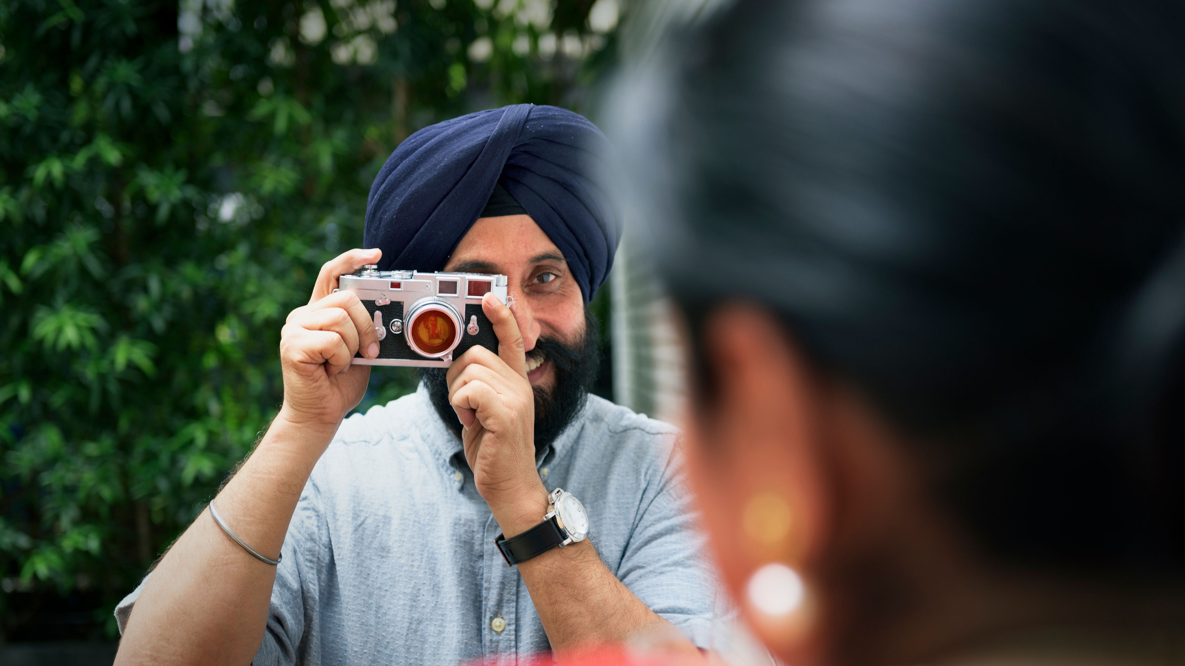 Indian Couple Taking Pictures Concept 

 