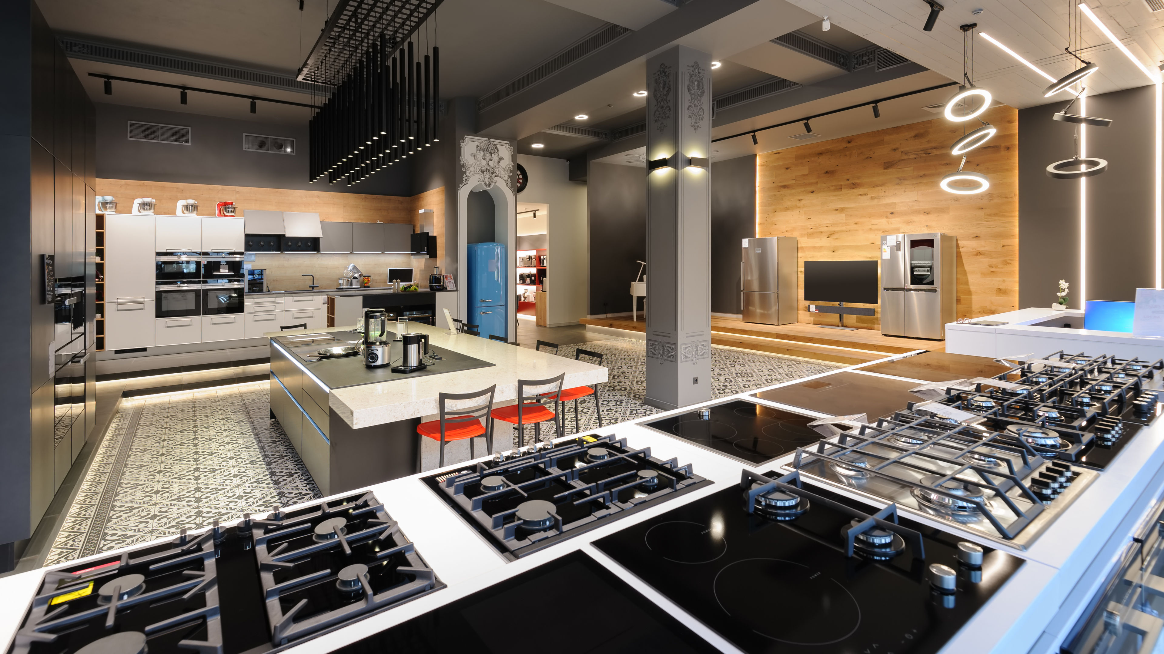 An image of Kitchen essentials showroom.