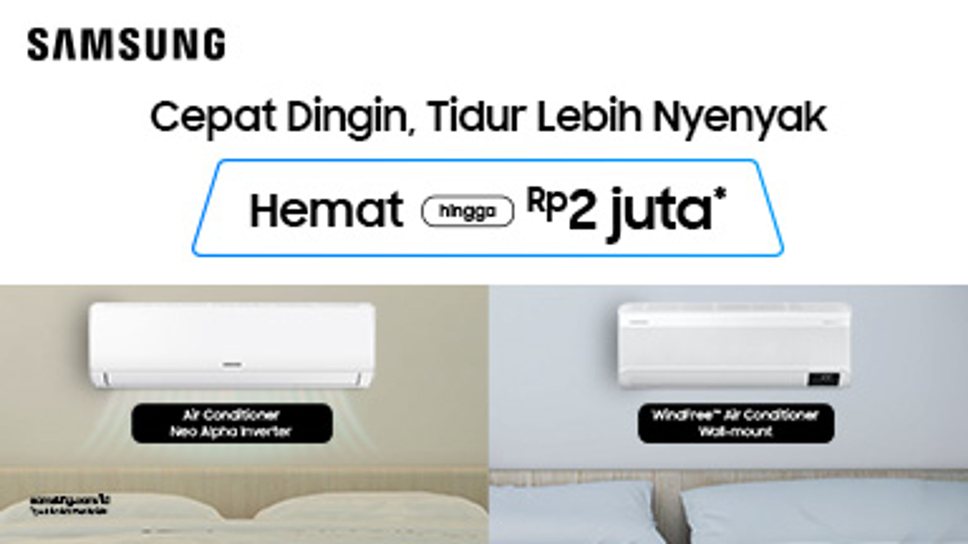 Promotional page of samsung AC