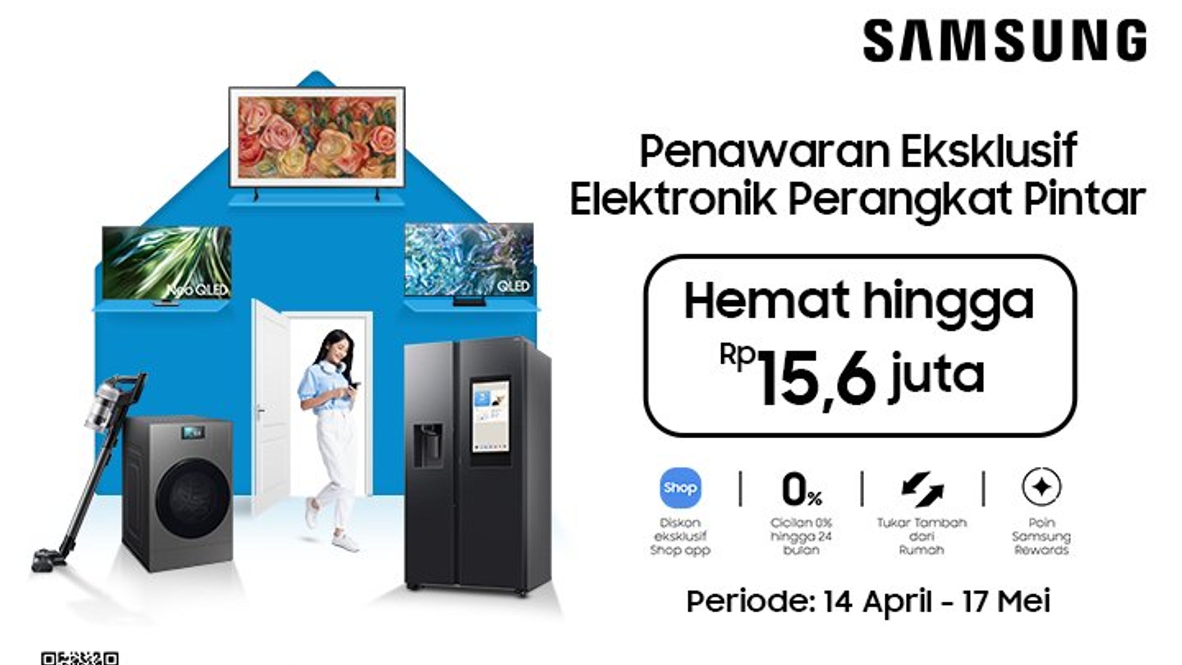 Gambar spanduk wilayah Samsung Indonesia.