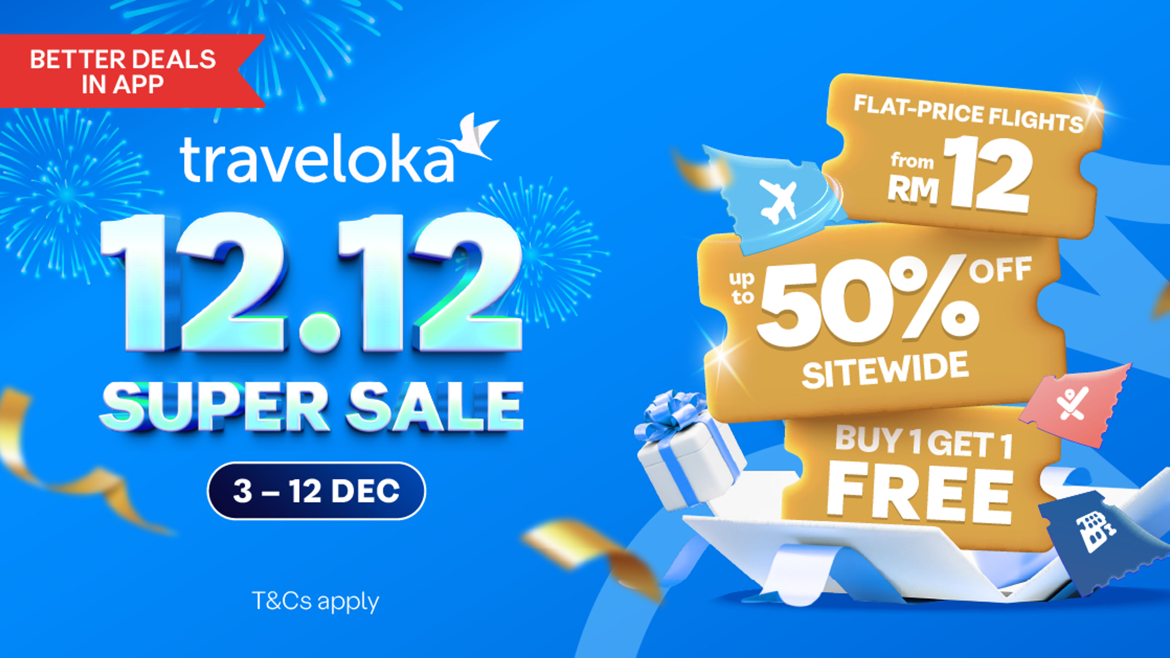 12.12 Sale Banner - Traveloka MY