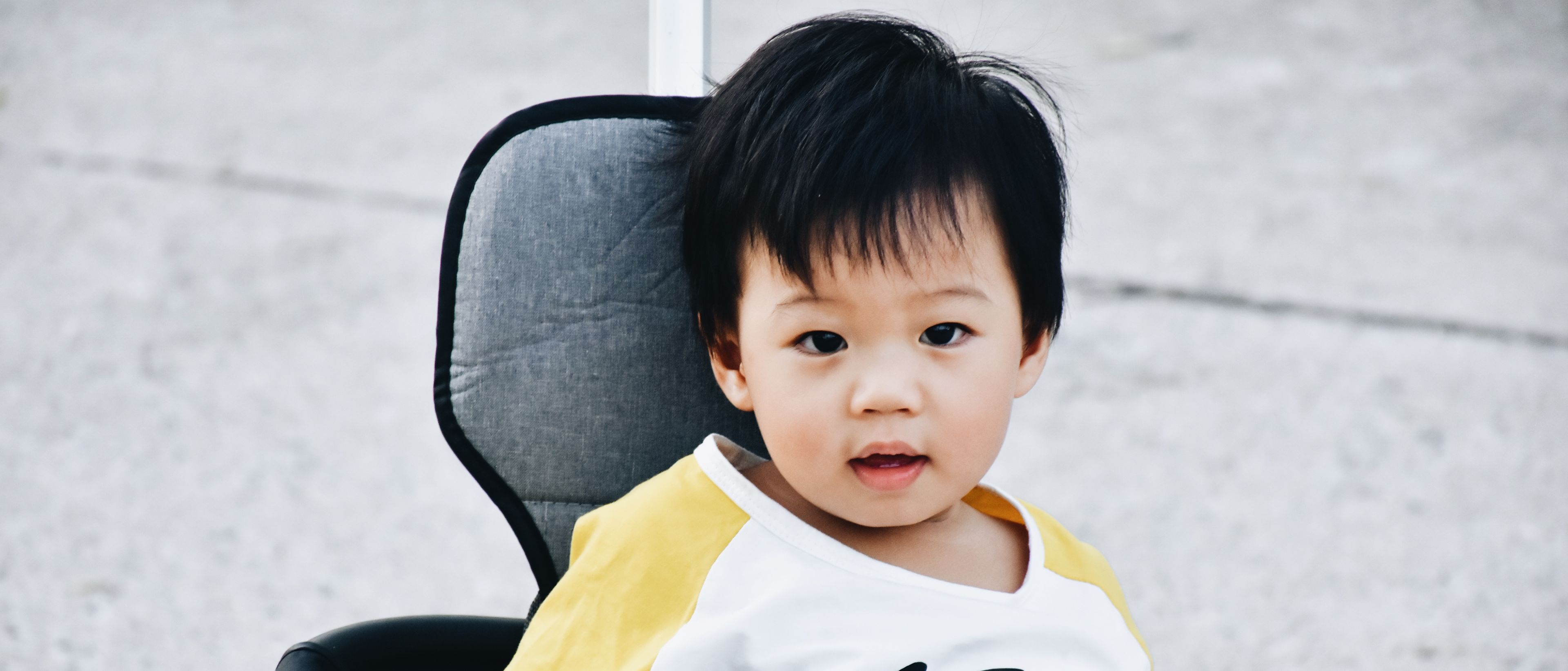 Baby on a stroller