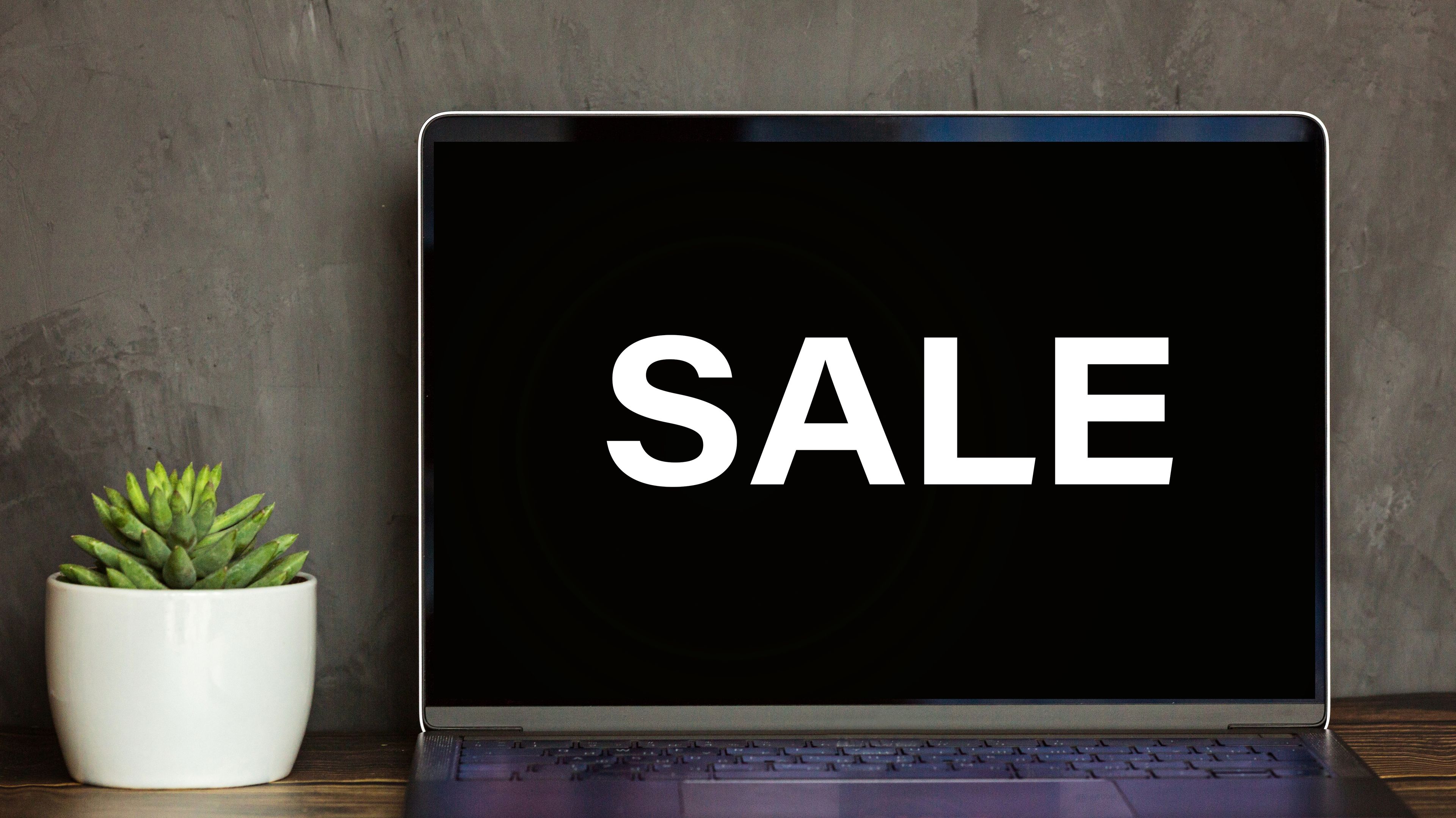 Sale In Tech on a laptop 