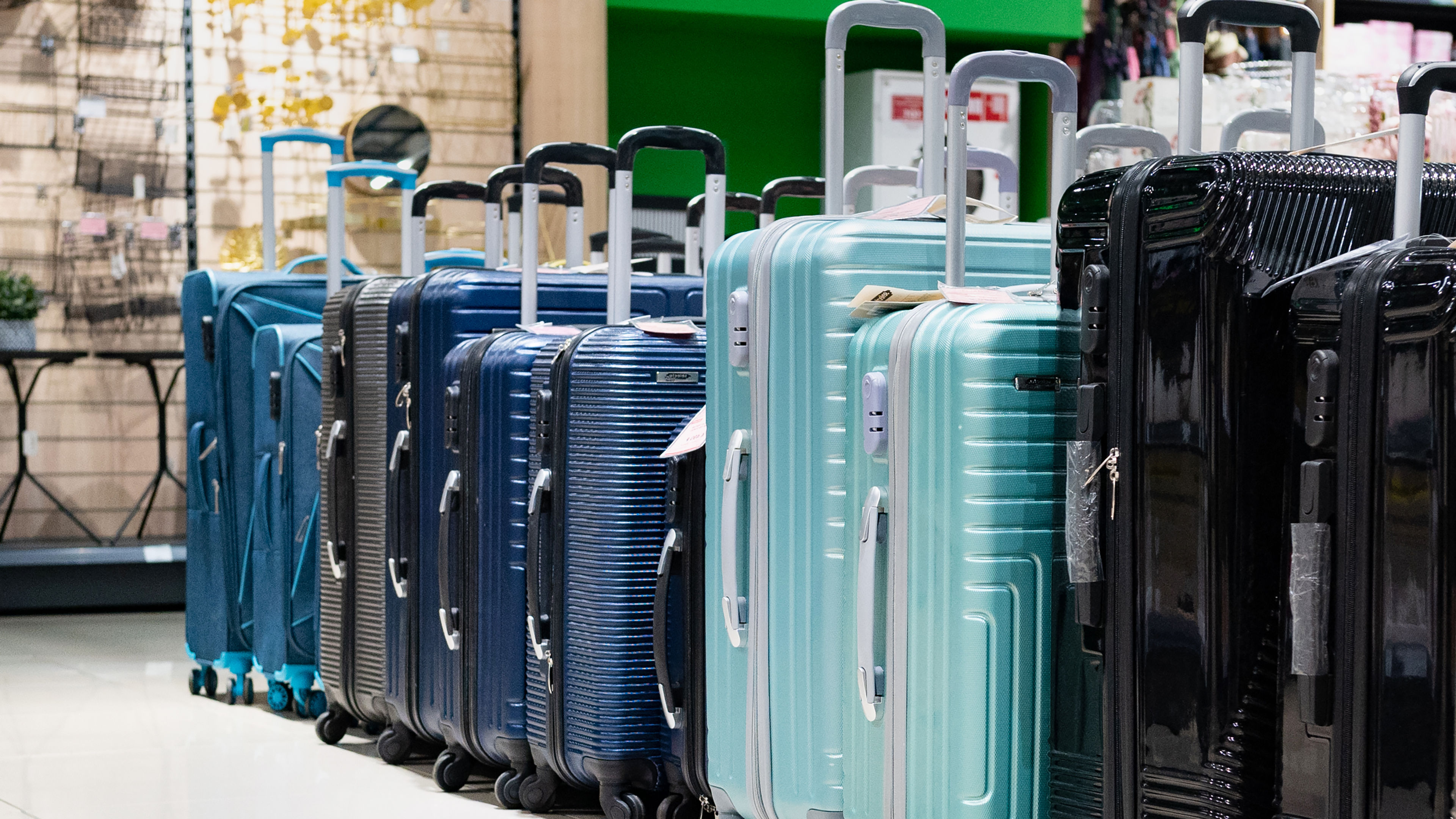 Suitcases in store 