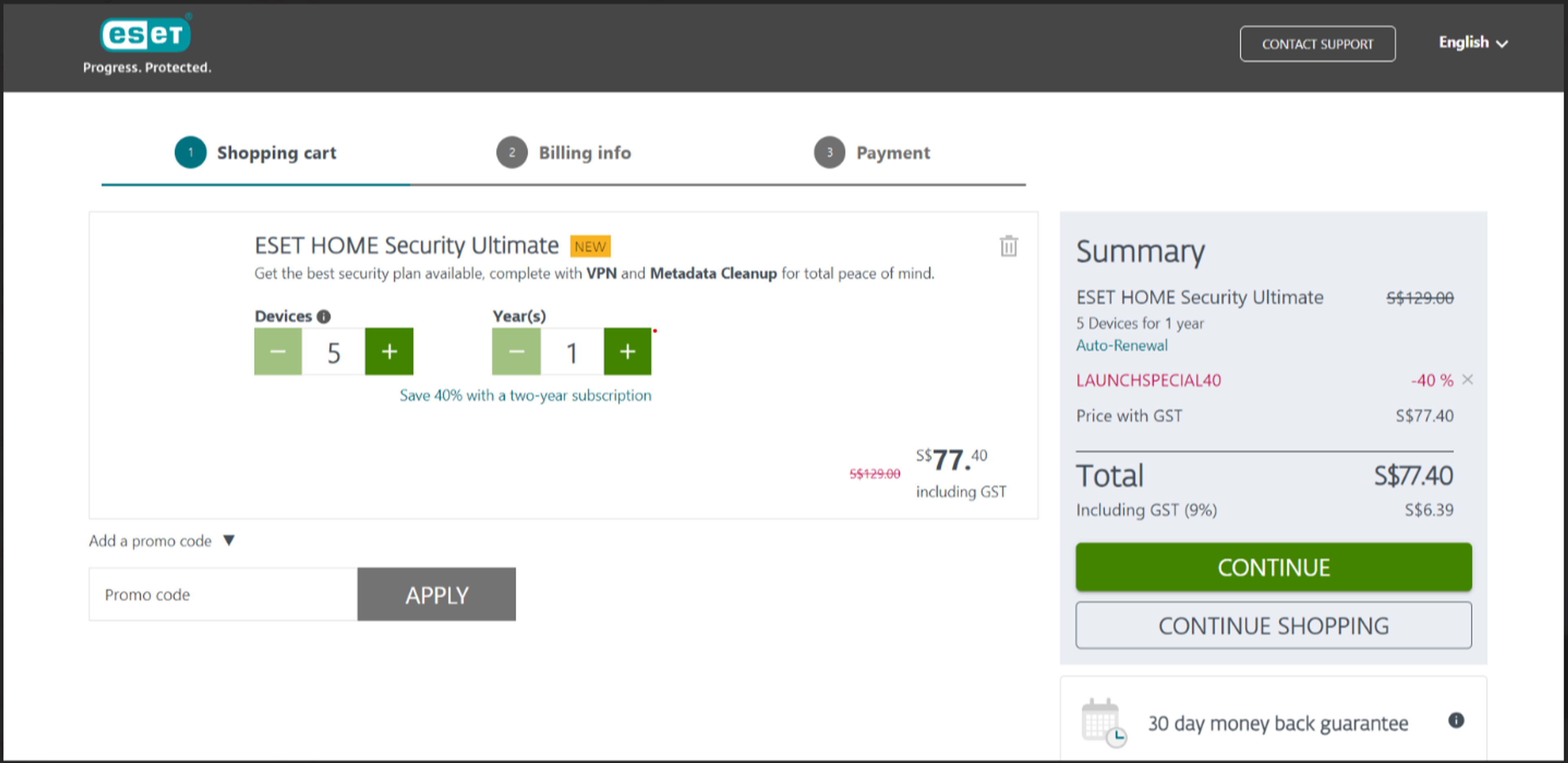 How to use coupon for ESET