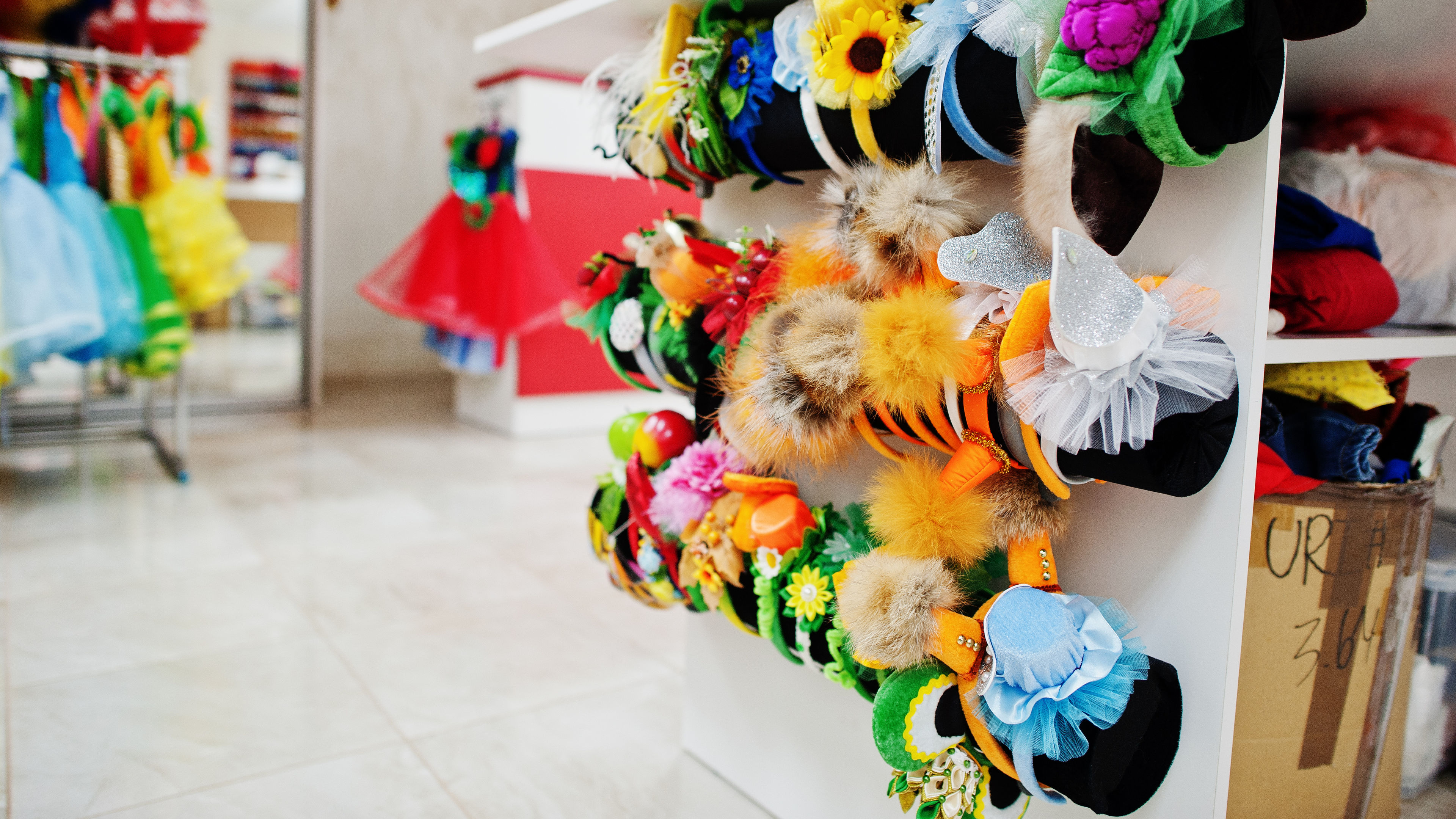 Colourful handmade hair accessories 