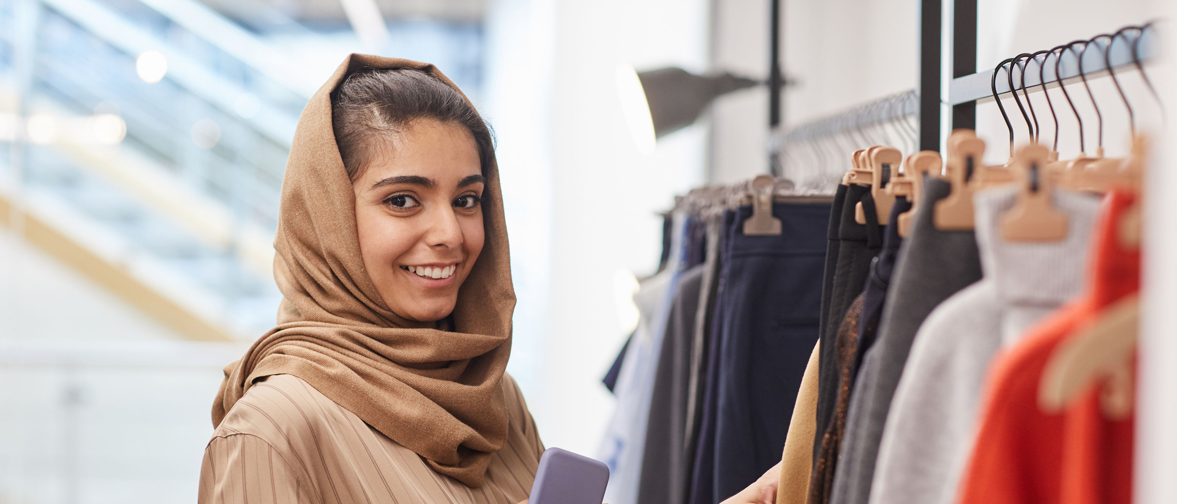 woman shopping clothes