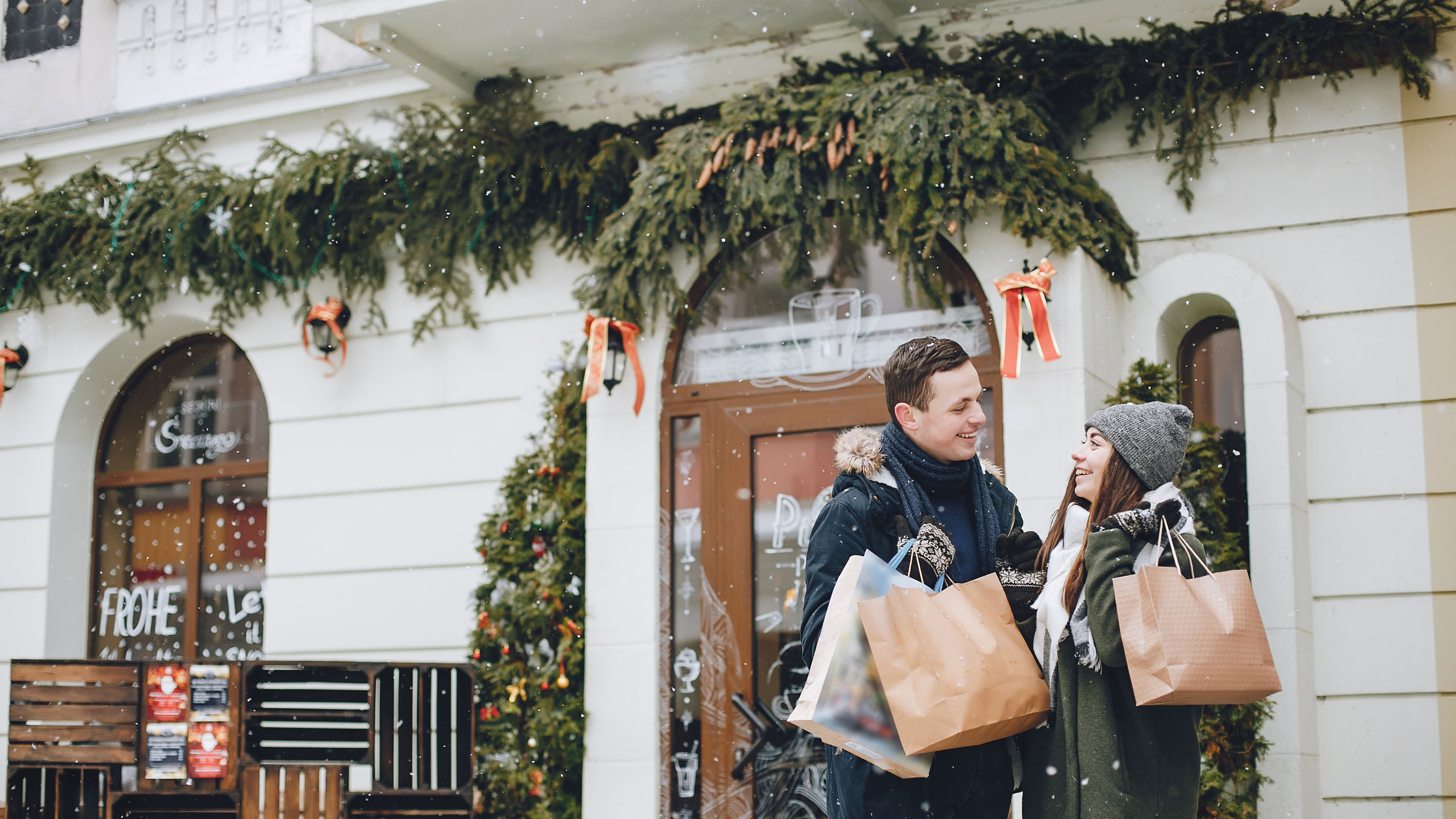 couple in a shopping